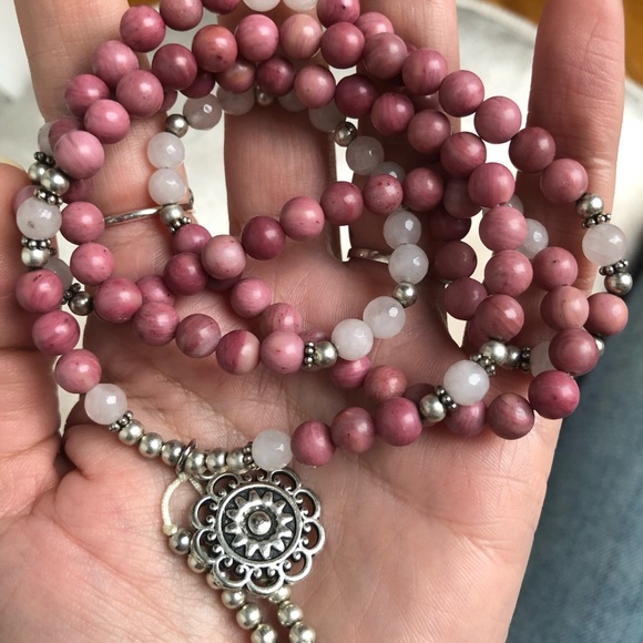 Necklace Mala Rhodonite - Picture 3 of 4